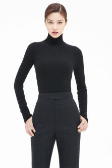 Merino neck top